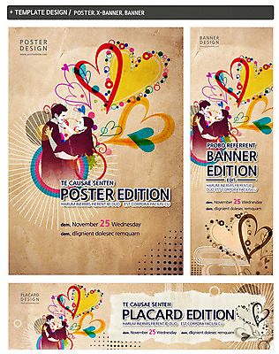PSD 템플릿 배너 커플 배너템플릿 여자 남자 가로배너 ZIP 포스터 세로배너 백그라운드 문화예술 사람 상반신 성인 두명 옆모습 세트 현수막 하트 춤 성인만 모양 뷰포인트 관계 가로 세로 파일형식