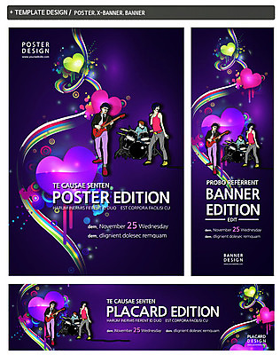 PSD 템플릿 배너 배너템플릿 여자 남자 가로배너 ZIP 포스터 세로배너 악기 백그라운드 연주 노래 문화예술 서기 사람 성인 세명 세트 현수막 하트 밴드 성인만 모양 음악 모션 가로 세로 파일형식