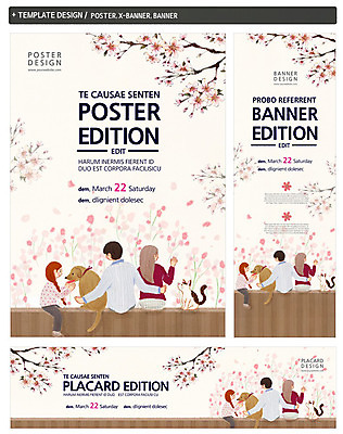 PSD 나무 동물 템플릿 배너 배너템플릿 여자 남자 가로배너 딸 ZIP 포스터 세로배너 어린이 백그라운드 가족 엄마 사람 앉기 성인 세명 세트 고양이 벚꽃 현수막 아빠 강아지 반려 식물 꽃 포유류 관계 모션 가로 세로 반려동물 개 파일형식