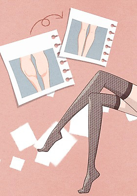 PSD 여자 일러스트 성공 한명 사람 성인 신체부위 뷰티 다리 비교 변화 성형수술 만족 스타킹 종아리 보톡스 여자만 여자한명만 성인여자만 성인만 국내일러스트 1 옷 감정 컨셉 수술 파일형식