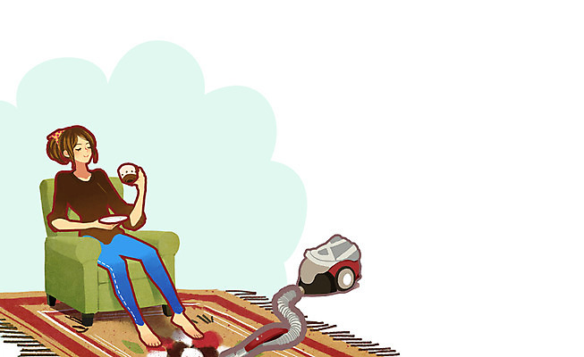 전신 PSD 라이프스타일 여자 여유 커피 음료 백그라운드 일러스트 휴식 실내 한명 사람 앉기 성인 소파 카펫 청소기 여자만 여자한명만 성인여자만 성인만 국내일러스트 1 감정 컨셉 의자 모션 내부 생활 전자제품 청소도구 파일형식