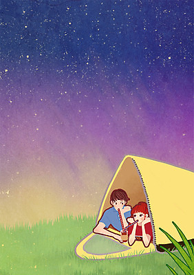 PSD 라이프스타일 여자 남자 여유 커피 음료 백그라운드 야경 데이트 일러스트 밤하늘 텐트 빨대 사람 성인 야외 두명 야간 성인만 국내일러스트 자연요소 감정 하늘 캠핑도구 생활 파일형식 풍경_경치