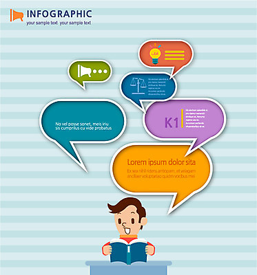 영어 교육 남자 컬러 말풍선 일러스트 전구 통계 탁자 저울 한명 사람 책 컬러풀 자료 확성기 인포그래픽 남자만 남자한명만 국내일러스트 AI파일 문자 1 가구 파일형식 벡터