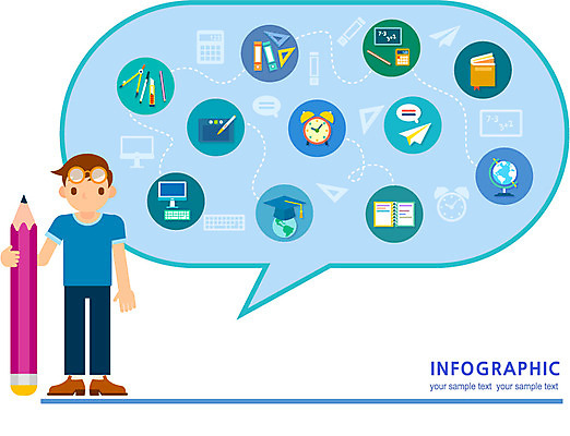 교육 남자 지구 시계 컬러 하늘색 말풍선 일러스트 학사모 통계 수업 한명 사람 책 컴퓨터 필기구 연필 지구본 다이어리 자료 인포그래픽 종이비행기 남자만 남자한명만 국내일러스트 AI파일 모자_잡화 1 졸업 문구용품 학용품 파란색 전자제품 사무용품 종이접기 파일형식 벡터
