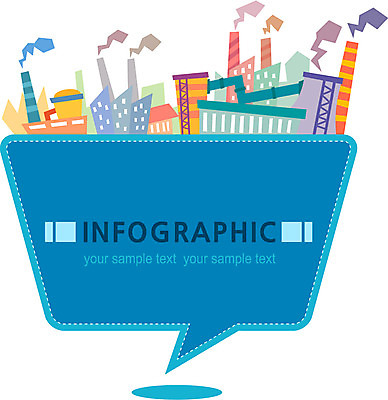 영어 컬러 하늘색 말풍선 일러스트 공장 프레임 사람없음 건물 컬러풀 자료 인포그래픽 연기 국내일러스트 AI파일 문자 건축물 공업 파란색 파일형식 벡터