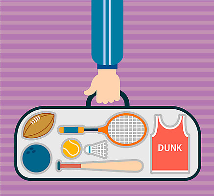 손 스포츠용품 스포츠 컬러 유니폼 일러스트 한명 사람 신체부위 컬러풀 보라색 야구방망이 플랫 테니스공 럭비공 볼링공 운동가방 국내일러스트 AI파일 1 옷 가방 공 야구용품 테니스용품 볼링용품 오브젝트 럭비용품 파일형식 벡터