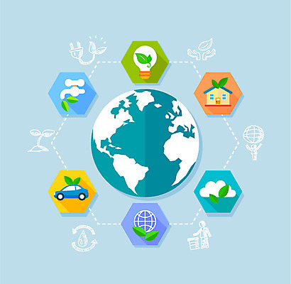 식물 구름 지구 컬러 일러스트 전구 자동차 주택 사람없음 컬러풀 글로벌 새싹 자연보호 플랫 수도꼭지 에코 국내일러스트 AI파일 자연요소 육상교통 자연 건물 환경 보호 파일형식 벡터