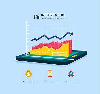 화살표 컬러 일러스트 비즈니스 통계 그래프 정보기술 사람없음 스마트폰 컬러풀 자료 인포그래픽 돈다발 나침반 모래시계 국내일러스트 AI파일 모래 시계 돈 기술 핸드폰 스마트기기 파일형식 벡터