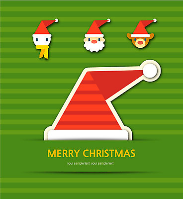 동물 모자 한마리 기념일 크리스마스 일러스트 산타모자 사슴 크리스마스카드 요정 사람 두명 산타클로스 국내일러스트 AI파일 모자_잡화 1 잡화 포유류 카드_감사 이벤트 파일형식 벡터