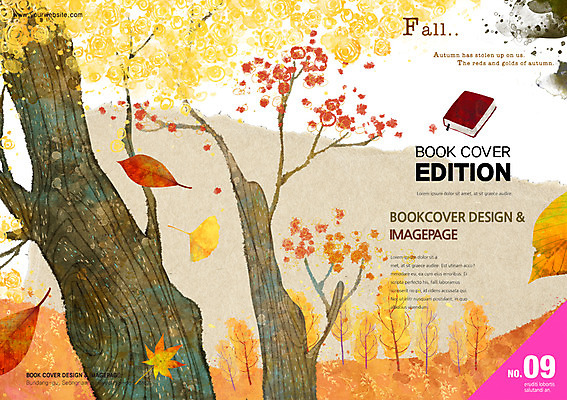 PSD 나무 템플릿 편집 표지디자인 북디자인 계절 표지 리플렛 백그라운드 단풍 북커버 단풍나무 나뭇잎 팜플렛 사람없음 책 가을 잡지 표지샘플 이미지템플릿 식물 잎 간행물 파일형식