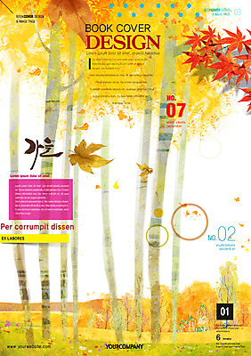 PSD 나무 템플릿 편집 표지디자인 북디자인 계절 표지 포스터 리플렛 백그라운드 단풍 북커버 단풍나무 팜플렛 사람없음 가을 잡지 표지샘플 이미지템플릿 식물 잎 간행물 파일형식