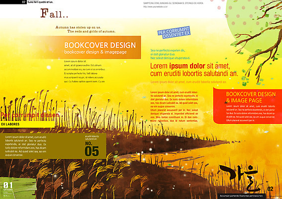 PSD 나무 템플릿 편집 표지디자인 북디자인 계절 표지 리플렛 백그라운드 북커버 팜플렛 사람없음 강 노을 가을 잡지 억새 표지샘플 이미지템플릿 자연요소 식물 간행물 파일형식