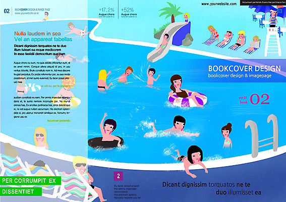 PSD 템플릿 편집 표지디자인 북디자인 계절 여자 표지 남자 리플렛 백그라운드 북커버 수영장 사람 팜플렛 여러명 여름 잡지 미끄럼틀 튜브 표지샘플 이미지템플릿 다수 간행물 놀이기구 파일형식