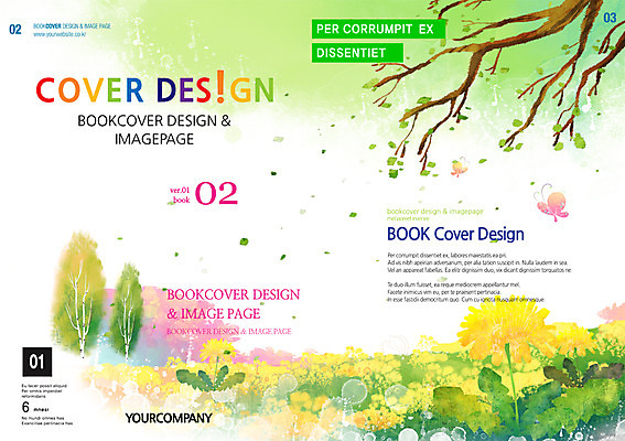 PSD 나무 템플릿 편집 표지디자인 북디자인 계절 표지 꽃 리플렛 나비 백그라운드 꽃밭 북커버 자연 팜플렛 사람없음 봄 잡지 표지샘플 이미지템플릿 식물 곤충 간행물 생태계 파일형식