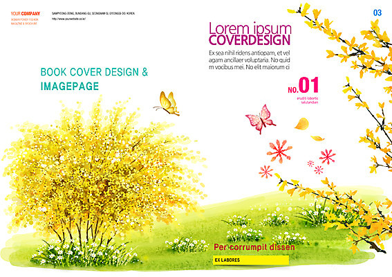 PSD 나무 템플릿 편집 표지디자인 북디자인 계절 표지 꽃 리플렛 나비 백그라운드 북커버 자연 팜플렛 잔디 사람없음 봄 잡지 개나리 표지샘플 이미지템플릿 식물 곤충 간행물 생태계 파일형식