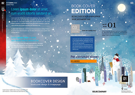 PSD 나무 템플릿 편집 표지디자인 북디자인 계절 리플렛 백그라운드 겨울 북커버 눈사람 하늘 팜플렛 사람없음 건물 달 눈 잡지 표지샘플 이미지템플릿 자연요소 식물 건축물 날씨 간행물 파일형식