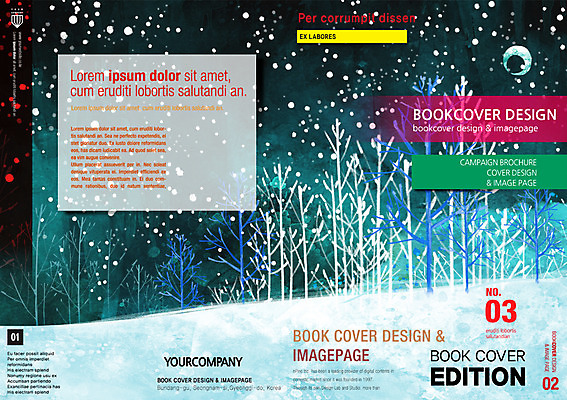 PSD 나무 템플릿 편집 표지디자인 북디자인 계절 표지 리플렛 백그라운드 겨울 북커버 팜플렛 사람없음 달 눈 잡지 표지샘플 이미지템플릿 자연요소 식물 날씨 간행물 파일형식