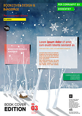 PSD 나무 템플릿 편집 표지디자인 북디자인 계절 표지 포스터 리플렛 백그라운드 겨울 북커버 주택 팜플렛 사람없음 눈 잡지 표지샘플 이미지템플릿 자연요소 식물 날씨 건물 간행물 파일형식