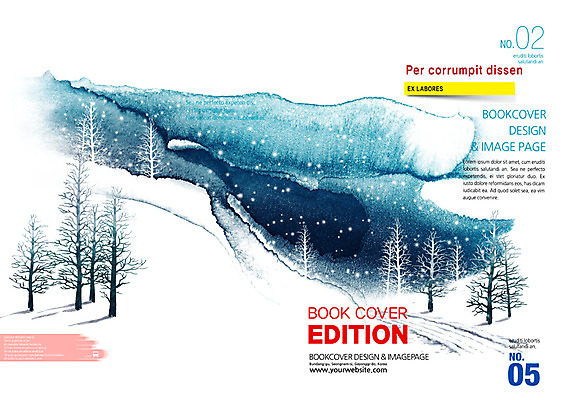 PSD 나무 템플릿 편집 표지디자인 북디자인 계절 표지 리플렛 백그라운드 겨울 북커버 산 팜플렛 사람없음 눈 잡지 표지샘플 이미지템플릿 자연요소 식물 날씨 간행물 파일형식