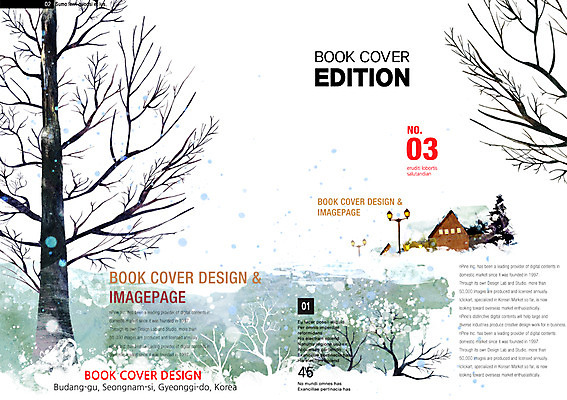 PSD 나무 템플릿 편집 표지디자인 북디자인 계절 표지 리플렛 백그라운드 겨울 가로등 북커버 주택 팜플렛 사람없음 눈 잡지 표지샘플 이미지템플릿 자연요소 식물 공공시설 날씨 건물 간행물 파일형식
