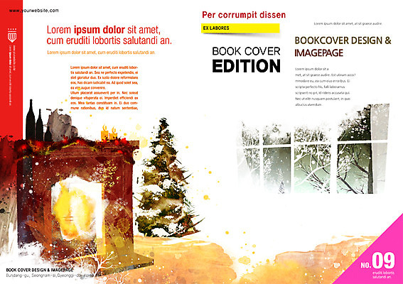 PSD 템플릿 편집 표지디자인 북디자인 계절 표지 리플렛 백그라운드 겨울 북커버 창문 팜플렛 사람없음 크리스마스트리 와인 잡지 벽난로 표지샘플 이미지템플릿 크리스마스 주류 간행물 파일형식