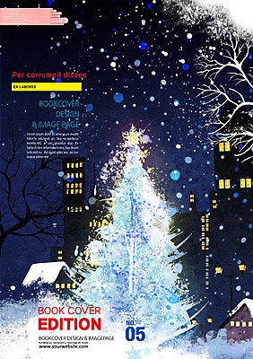 PSD 나무 템플릿 편집 표지디자인 북디자인 계절 표지 포스터 리플렛 백그라운드 겨울 야경 북커버 주택 팜플렛 사람없음 건물 크리스마스트리 눈 도심 잡지 표지샘플 이미지템플릿 자연요소 식물 건축물 크리스마스 날씨 간행물 도시 야간 파일형식 풍경_경치