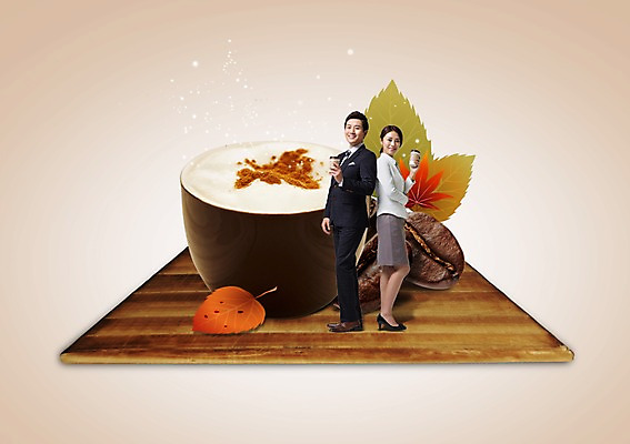 전신 PSD 식물 편집 편집이미지 여자 남자 커피 음료 음식 단풍 나뭇잎 서기 웃음 들기 사람 동양인 정장 성인 두명 옆모습 30대 요식업 거품 한국인 원두 등맞대기 비즈니스맨 비즈니스우먼 커피잔 종이컵 카푸치노 시나몬 장년만 성인만 이미지편집 옷 산업 뷰포인트 잎 비즈니스 모션 잔 표정 인종 컵 장년 직장인 일회용 파일형식