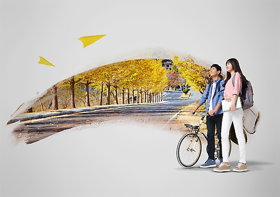 전신 PSD 나무 식물 편집 편집이미지 학생 응시 계절 여학생 여자 교육 남자 도로 남학생 가방 청소년 서기 사람 동양인 두명 10대 캐주얼 소풍 자전거 한국인 가을 종이비행기 청소년교육 가로수 은행나무 십대만 이미지편집 시선 잡화 옷 길 교통시설 모션 인종 야외활동 바이크 종이접기 파일형식