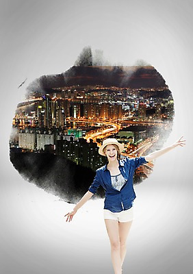 PSD 서양인 외국인 백인 편집 편집이미지 모자 한국문화 전통 여자 문화 야경 팔벌리기 한국 한명 서기 웃음 사람 빌딩 20대 성인 빛 도시 역사 먹 과거 여자만 여자한명만 성인여자만 청년만 청년여자만 성인한명만 청년여자한명만 성인여자한명만 성인만 이미지편집 1 동양문화 잡화 아시아 컨셉 모션 서예 표정 인종 청년 건물 야간 파일형식 풍경_경치