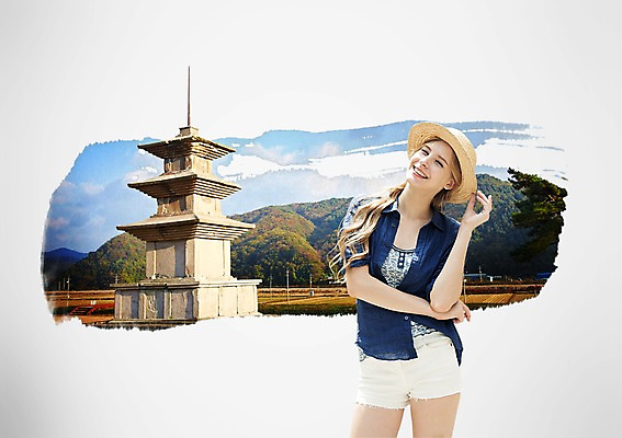 PSD 서양인 외국인 백인 편집 편집이미지 모자 한국문화 한국전통 전통 건축물 여자 건축 문화 산 한국 석조 한명 웃음 사람 상반신 20대 성인 탑 문화재 역사 석탑 과거 여자만 여자한명만 성인여자만 청년만 청년여자만 성인한명만 청년여자한명만 성인여자한명만 성인만 이미지편집 1 동양문화 잡화 아시아 컨셉 표정 인종 청년 파일형식