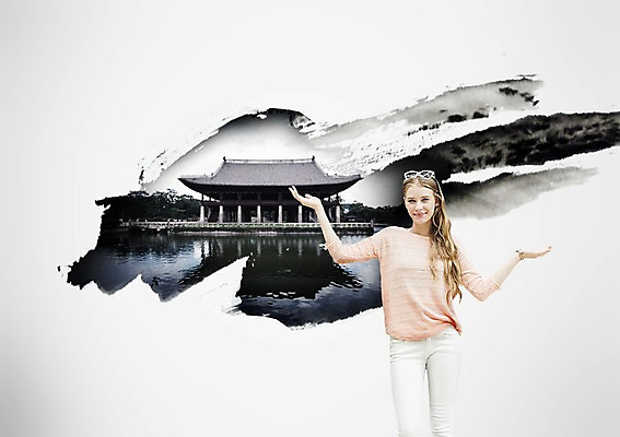 PSD 서양인 외국인 백인 편집 편집이미지 한국문화 한국전통 전통 건축물 여자 문화 안경 고건축 붓터치 안내 한국 한명 서기 사람 손짓 20대 성인 문화재 연못 역사 먹 과거 여자만 여자한명만 성인여자만 청년만 청년여자만 성인한명만 청년여자한명만 성인여자한명만 성인만 이미지편집 1 동양문화 잡화 건축 아시아 컨셉 모션 서예 인종 청년 파일형식