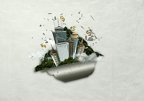 PSD 편집 편집이미지 건축물 건축 비즈니스 부동산 빌딩 사람없음 금융 경제 달러 손상 화폐기호 파편 붕괴 이미지편집 기호 컨셉 돈 건물 재산 화폐 파일형식