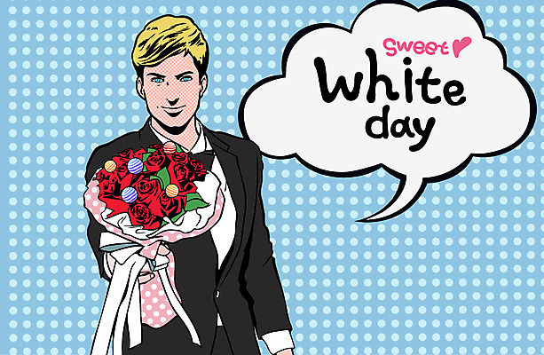 서양인 외국인 식물 기념일 남자 꽃 행복 꽃다발 백그라운드 말풍선 일러스트 화이트데이 사탕 선물 한명 사람 정장 이벤트 성인 축하 팝아트 남자만 남자한명만 성인남자만 성인만 국내일러스트 AI파일 1 옷 감정 컨셉 데이이벤트 디저트 인종 그림 파일형식 벡터