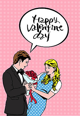 서양인 외국인 식물 커플 여자 기념일 남자 꽃 행복 꽃다발 백그라운드 말풍선 프로포즈 일러스트 발렌타인데이 사람 이벤트 성인 두명 축하 팝아트 성인만 국내일러스트 AI파일 감정 컨셉 관계 데이이벤트 인종 그림 파일형식 벡터