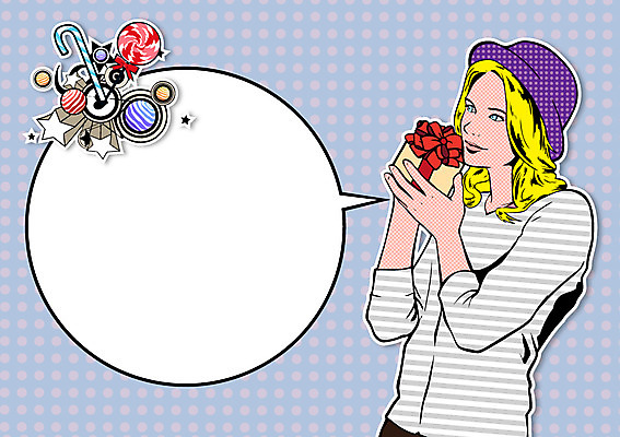 서양인 외국인 여자 기념일 행복 백그라운드 말풍선 일러스트 화이트데이 프레임 사탕 선물 한명 사람 이벤트 성인 선물상자 축하 팝아트 여자만 여자한명만 성인여자만 성인만 국내일러스트 AI파일 1 감정 컨셉 데이이벤트 디저트 인종 상자 그림 파일형식 벡터