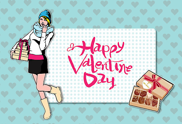 전신 서양인 외국인 여자 기념일 행복 백그라운드 일러스트 프레임 발렌타인데이 선물 한명 서기 사람 이벤트 성인 선물상자 초콜릿 축하 팝아트 여자만 여자한명만 성인여자만 성인만 국내일러스트 AI파일 1 감정 컨셉 모션 데이이벤트 디저트 인종 상자 그림 파일형식 벡터