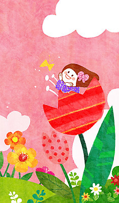 주간 PSD 식물 구름 여자 꽃 행복 어린이 나비 곤충 일러스트 상상 상상일러스트 한명 사람 야외 튤립 즐거움 어린이상상 설레임 여자만 여자한명만 어린이만 소녀만 소녀한명만 동심 국내일러스트 자연요소 동물 1 감정 파일형식