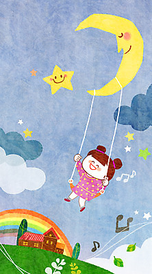 PSD 구름 여자 행복 별 어린이 무지개 음표 일러스트 상상 밤하늘 주택 상상일러스트 한명 사람 야외 달 야간 즐거움 그네 어린이상상 설레임 여자만 여자한명만 어린이만 소녀만 소녀한명만 동심 국내일러스트 자연요소 1 기호 감정 음악 하늘 건물 파일형식