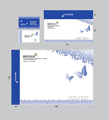 동물 템플릿 문양 컬러 나비 무늬 명함 명함템플릿 봉투 서류봉투 편지봉투 사람없음 파란색 세트 패키지 봉투템플릿 우편봉투 비즈디자인 이미지템플릿 AI파일 곤충 편지 우편물 파일형식 벡터