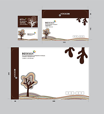 나무 템플릿 문양 선 무늬 명함 명함템플릿 봉투 서류봉투 편지봉투 사람없음 세트 패키지 봉투템플릿 우편봉투 비즈디자인 이미지템플릿 AI파일 식물 편지 우편물 파일형식 벡터