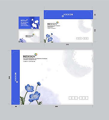 템플릿 문양 꽃 무늬 명함 명함템플릿 봉투 서류봉투 편지봉투 사람없음 세트 패키지 봉투템플릿 우편봉투 비즈디자인 이미지템플릿 AI파일 식물 편지 우편물 파일형식 벡터