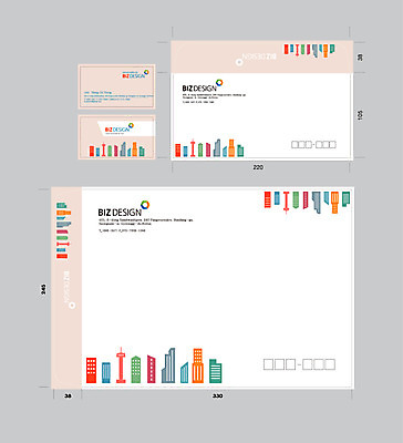템플릿 문양 무늬 명함 명함템플릿 봉투 서류봉투 편지봉투 사람없음 건물 세트 컬러풀 패키지 봉투템플릿 우편봉투 비즈디자인 이미지템플릿 AI파일 건축물 컬러 편지 우편물 파일형식 벡터