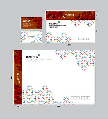 템플릿 문양 꽃 무늬 명함 명함템플릿 봉투 서류봉투 편지봉투 사람없음 세트 컬러풀 패키지 봉투템플릿 우편봉투 비즈디자인 이미지템플릿 AI파일 식물 컬러 편지 우편물 파일형식 벡터