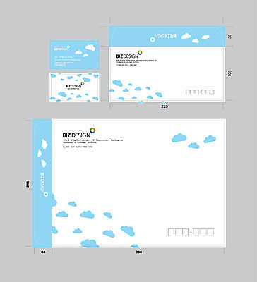 구름 템플릿 문양 무늬 명함 명함템플릿 봉투 서류봉투 편지봉투 사람없음 세트 패키지 봉투템플릿 우편봉투 비즈디자인 이미지템플릿 AI파일 자연요소 편지 우편물 파일형식 벡터