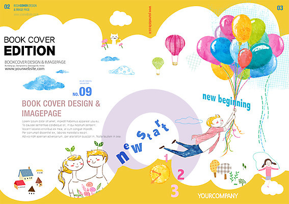 PSD 구름 템플릿 편집 표지디자인 북디자인 여자 남자 리플렛 북커버 새출발 새로움 사람 팜플렛 여러명 성인 열기구 신학기 시작 풍선 성인만 이미지템플릿 자연요소 다수 컨셉 항공교통 출발 파일형식