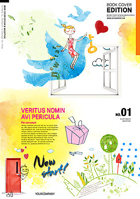 PSD 템플릿 편집 표지디자인 북디자인 여자 남자 포스터 리플렛 북커버 조류 열쇠 새출발 새로움 선물 사람 팜플렛 성인 두명 문 신학기 시작 성인만 이미지템플릿 동물 컨셉 출발 파일형식