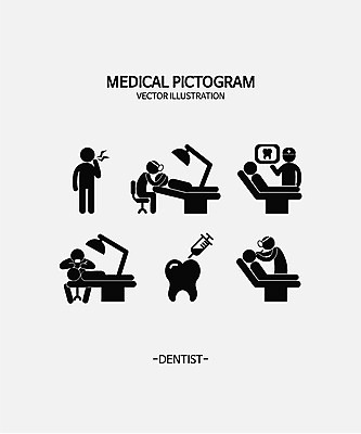 아이콘 의학 사람모양 치과 병원 사람없음 치료 세트 픽토그램 의사 마취 치통 2D아이콘 AI파일 모양 의료진 질병 파일형식 벡터