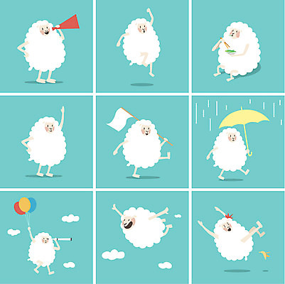 동물 구름 캐릭터 동물캐릭터 일러스트 우산 젓가락 모션 하늘 바나나 미소 사람없음 세트 걷기 점프 확성기 놀람 망원경 비행 깃발 양 비 미끄러짐 먹기 손인사 풍선 양캐릭터 넘어짐 일러캐릭터 AI파일 자연요소 감정 과일 포유류 날씨 수저 표정 인사 파일형식 벡터