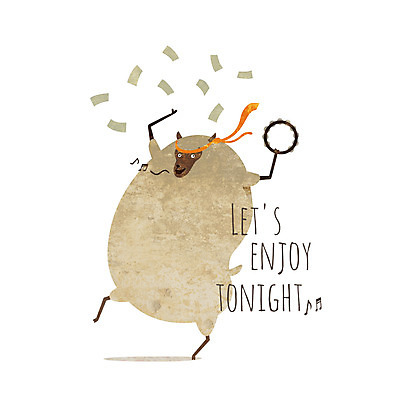 PSD 동물 캐릭터 한마리 동물캐릭터 돈 일러스트 넥타이 사람없음 춤 양 열정 탬버린 양캐릭터 회식 일러캐릭터 1 잡화 감정 포유류 문화예술 타악기 식사 재산 파일형식