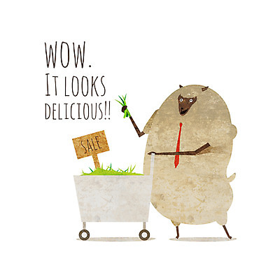 PSD 동물 캐릭터 한마리 동물캐릭터 일러스트 넥타이 사람없음 쇼핑 장보기 세일 카트 팻말 양 풀 열정 양캐릭터 일러캐릭터 식물 1 잡화 감정 포유류 프레임 파일형식